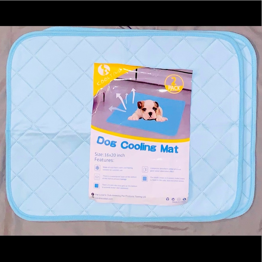 Dog Cooling Mat Blue 2 Pack BRAND NEW